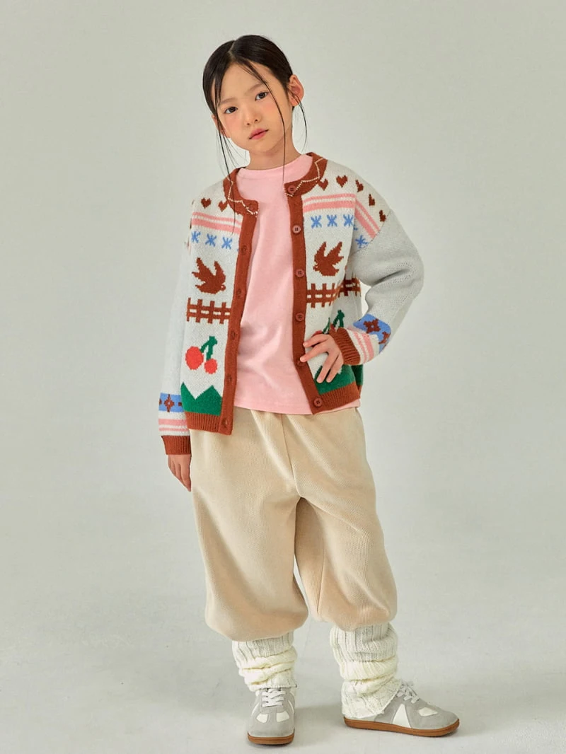 A-Market - Korean Children Fashion - #fashionkids - Cherry Knit Cardigan - 8