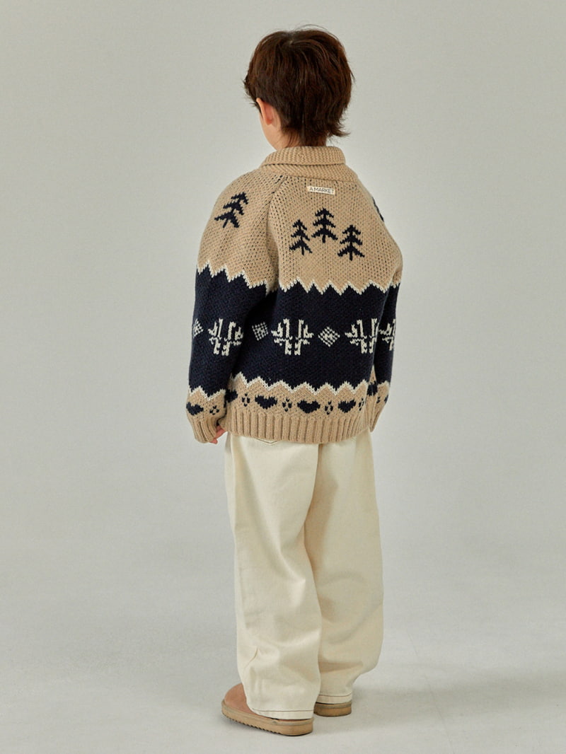 A-Market - Korean Children Fashion - #kidsshorts - A Bear Knit Cardigan - 5