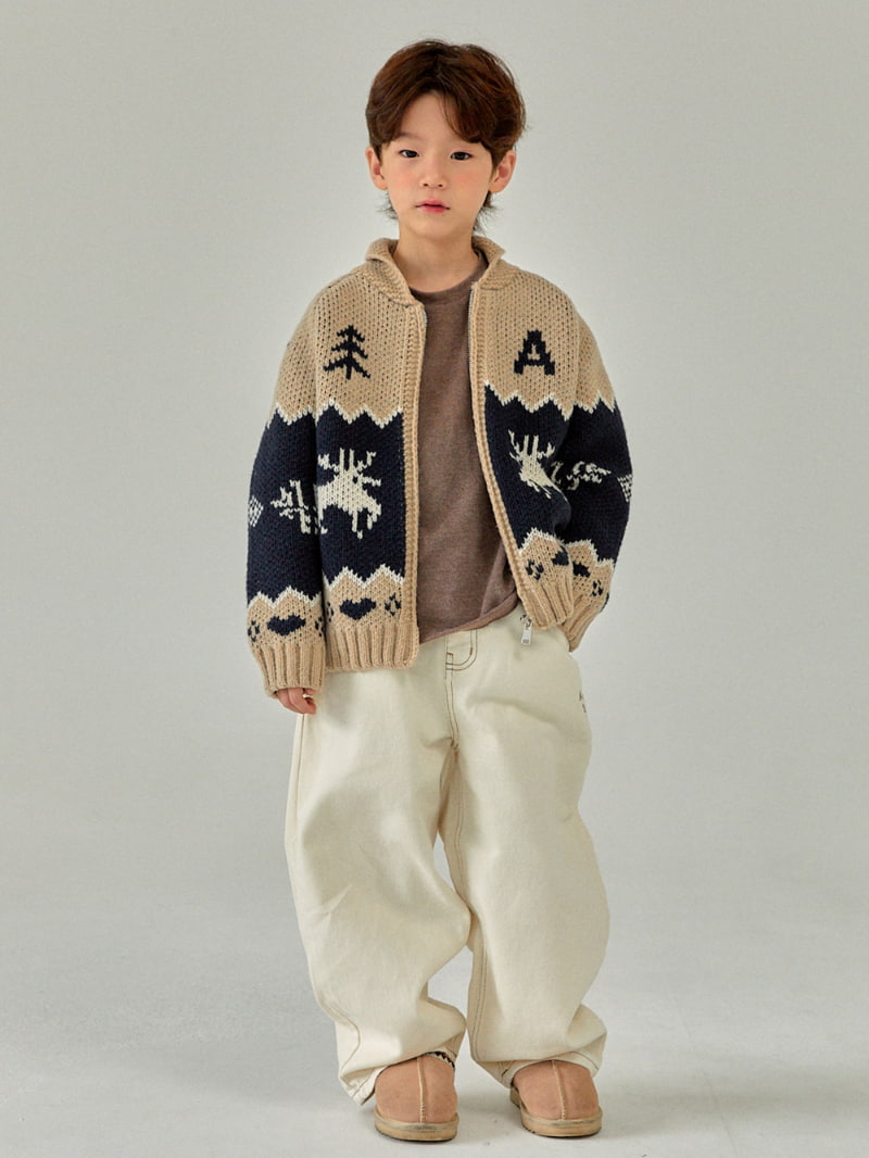 A-Market - Korean Children Fashion - #fashionkids - Stitch Cotton Pants - 4