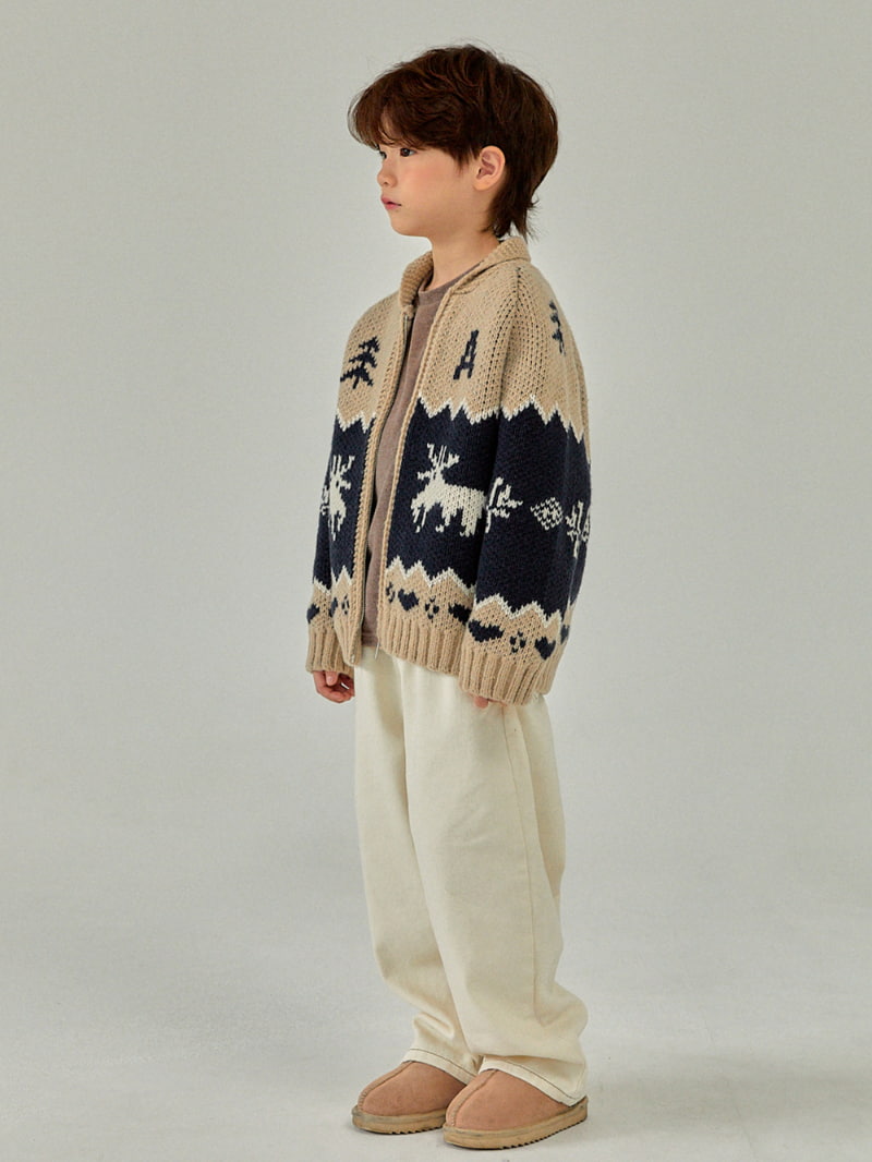 A-Market - Korean Children Fashion - #kidsstore - Stitch Cotton Pants - 5