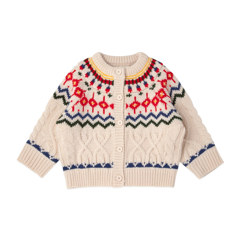 A-Market - Korean Children Fashion - #kidsstore - Zigzag Knit Cardigan