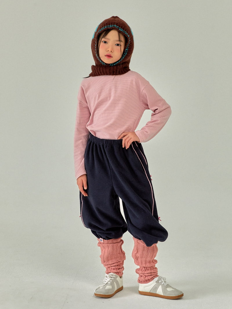 A-Market - Korean Children Fashion - #kidsstore - Loose Stripe Turtleneck Tee - 7