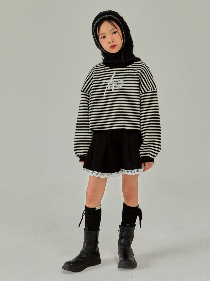 A-Market - Korean Children Fashion - #kidsshorts - Macaron Stripe Sweatshirts - 4