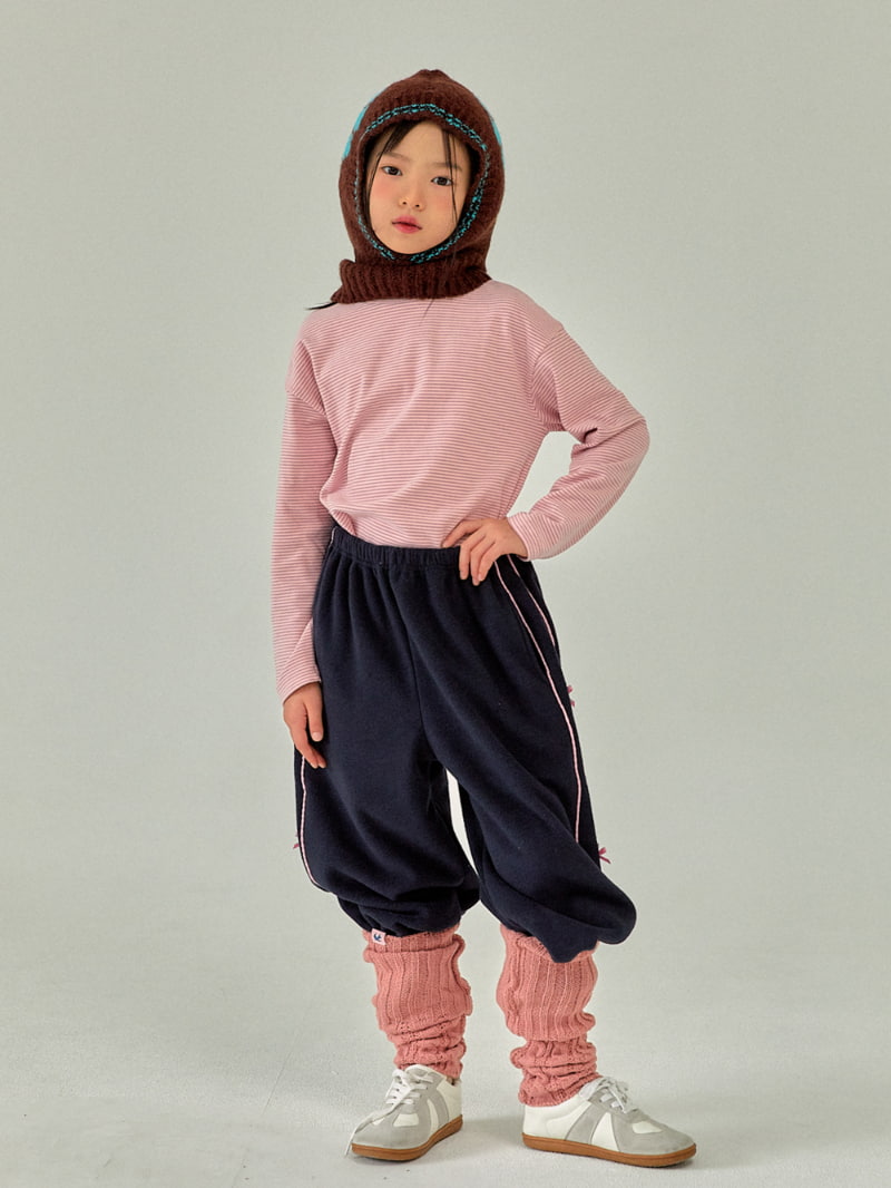 A-Market - Korean Children Fashion - #kidsstore - Ribbon Lining Pants - 11