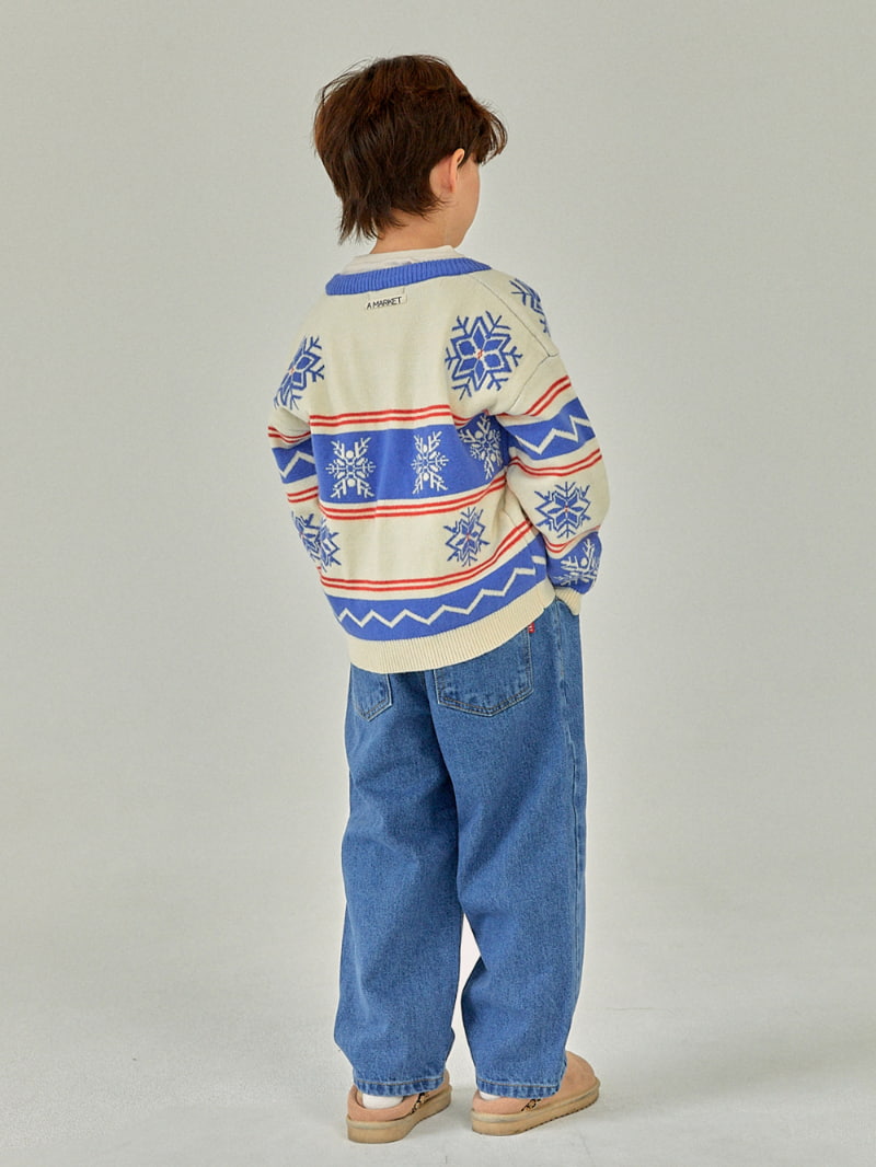 A-Market - Korean Children Fashion - #kidzfashiontrend - Snow Flower Knit Cardigan - 9