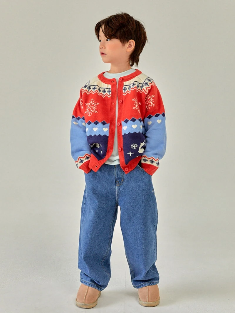 A-Market - Korean Children Fashion - #kidzfashiontrend - Deer Knit Cardigan - 10