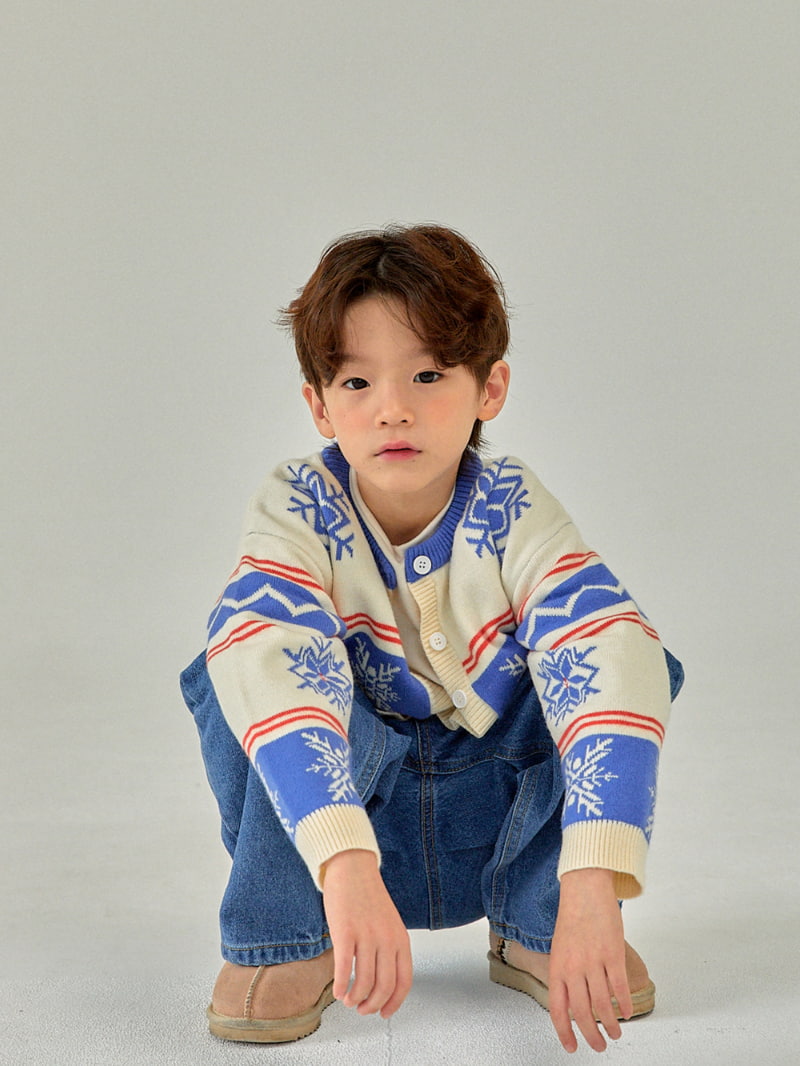 A-Market - Korean Children Fashion - #littlefashionista - Snow Flower Knit Cardigan - 11