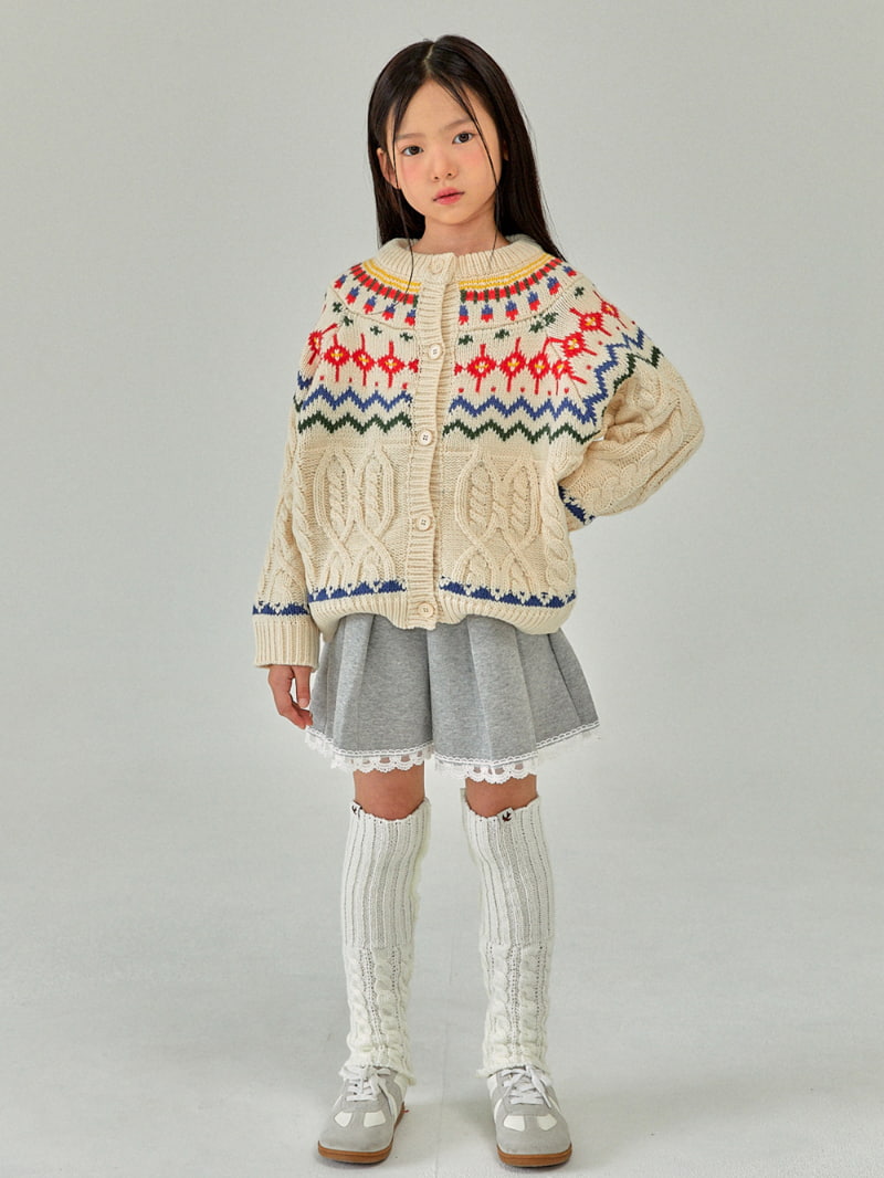 A-Market - Korean Children Fashion - #Kfashion4kids - Zigzag Knit Cardigan - 4