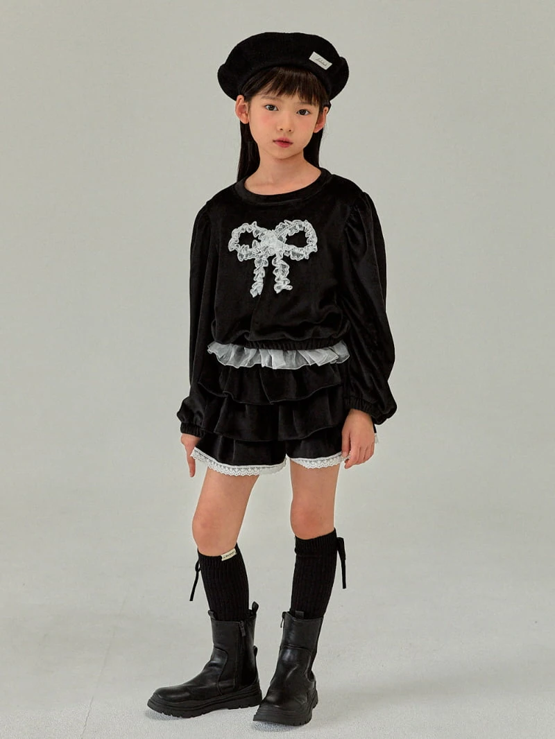 A-Market - Korean Children Fashion - #Kfashion4kids - Mink Ribbon Tee - 4