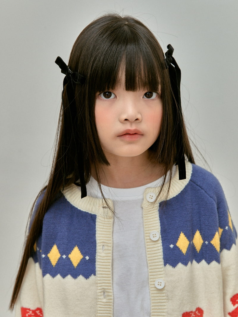 A-Market - Korean Children Fashion - #Kfashion4kids - Velvet Ribbon Hairpin - 4