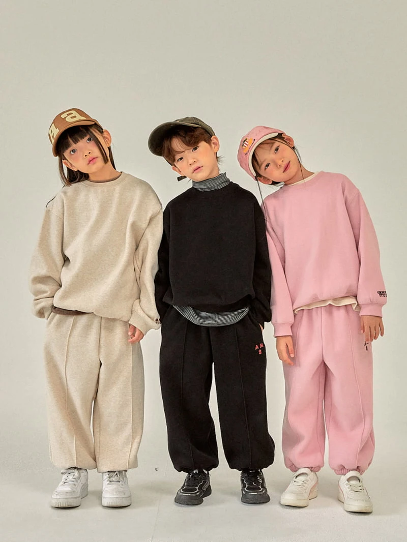 A-Market - Korean Children Fashion - #magicofchildhood - Fleece Classic Over Sweatshirts with Mom - 5