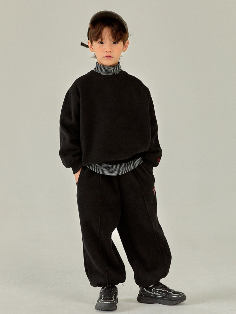 A-Market - Korean Children Fashion - #magicofchildhood - Fleece Classic Training Pants with Mom - 2