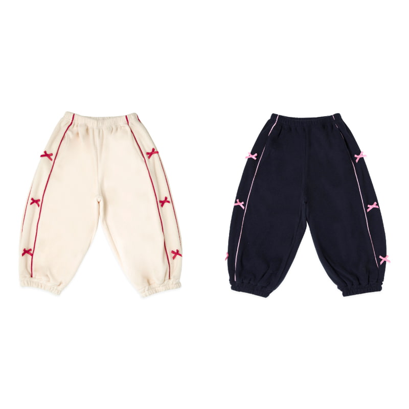 A-Market - Korean Children Fashion - #magicofchildhood - Ribbon Lining Pants