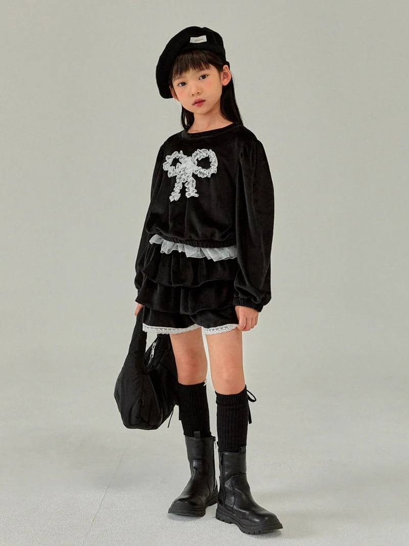 A-Market - Korean Children Fashion - #minifashionista - Mink Ribbon Tee - 6