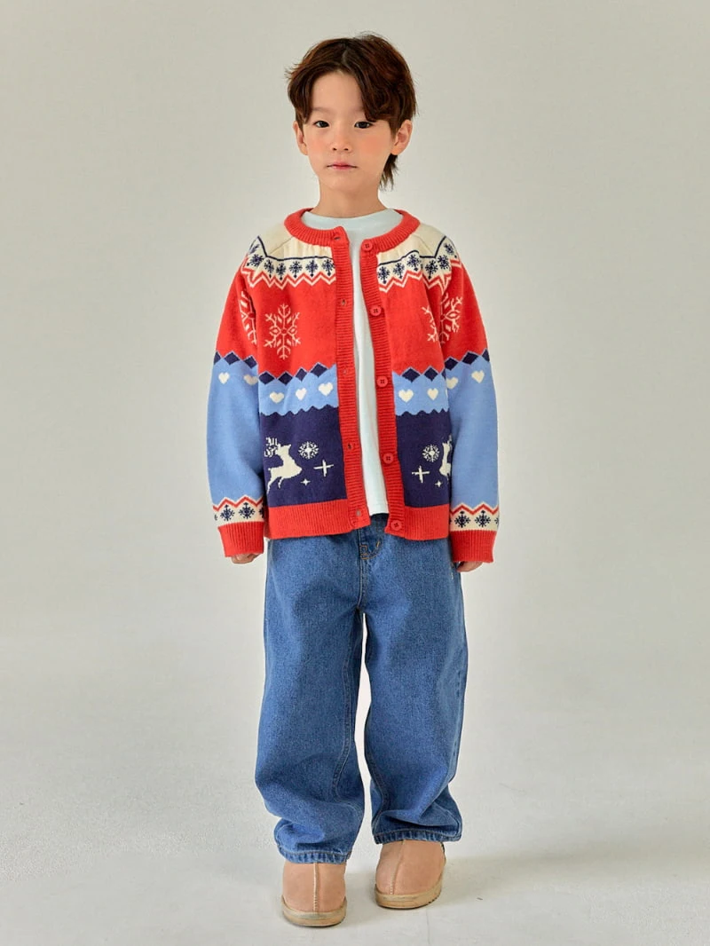 A-Market - Korean Children Fashion - #stylishchildhood - Deer Knit Cardigan - 2