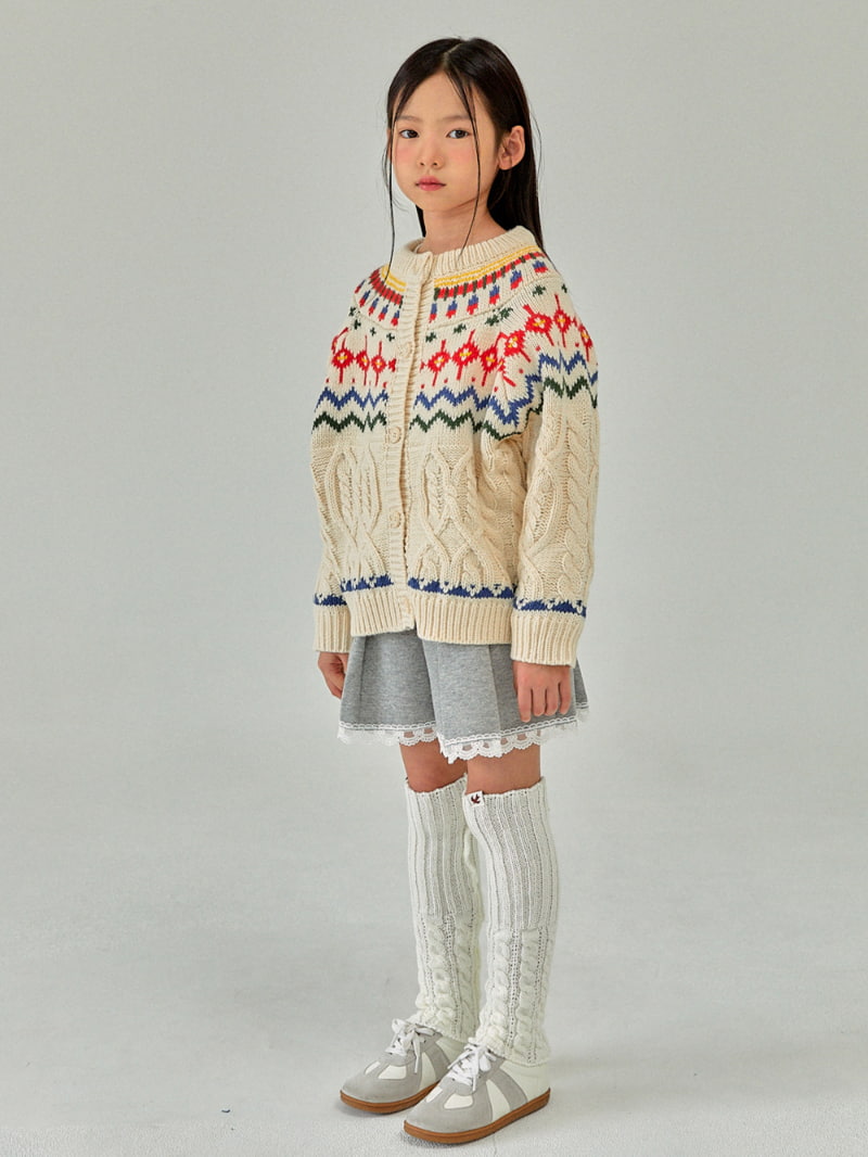 A-Market - Korean Children Fashion - #todddlerfashion - Zigzag Knit Cardigan - 8