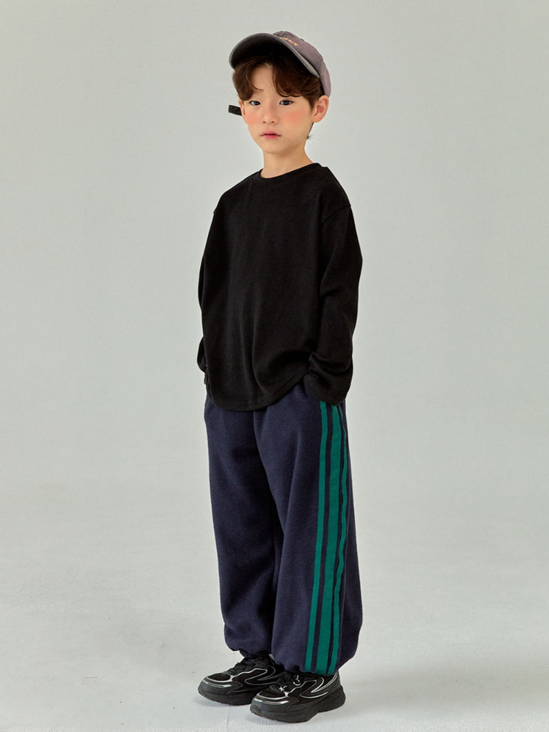 A-Market - Korean Children Fashion - #todddlerfashion - 3 Lining Pants - 3