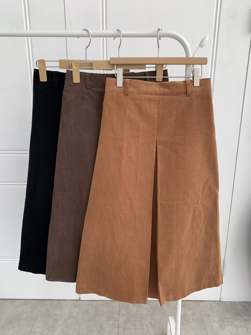 Allu - Korean Women Fashion - #momslook - Mue Corduroy Skirt - 8