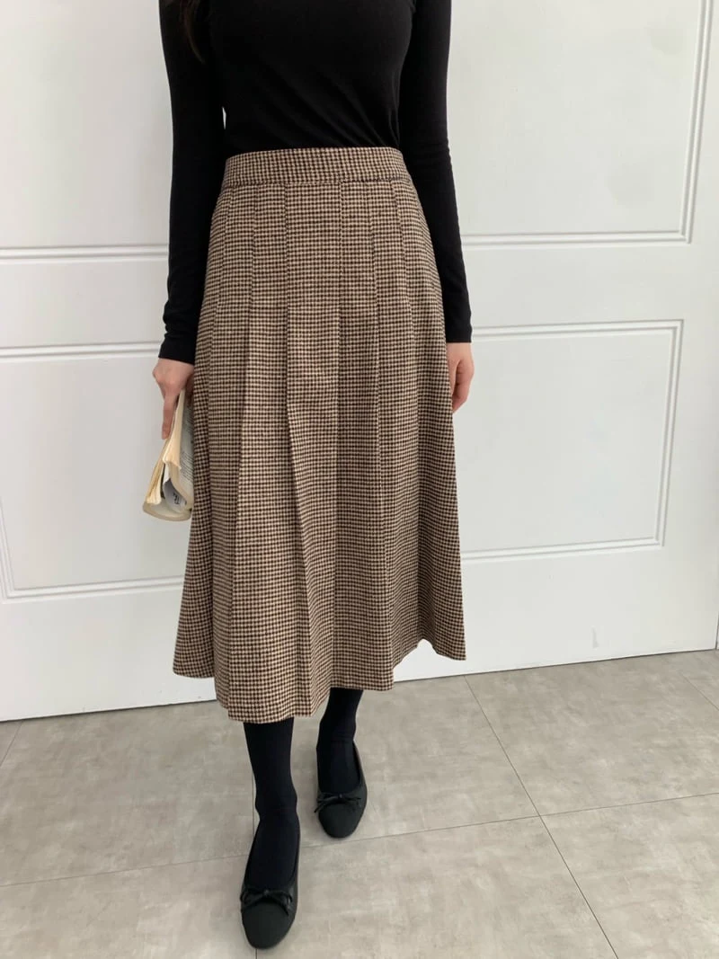 Allu - Korean Women Fashion - #momslook - Hound Pleats Skirt - 5