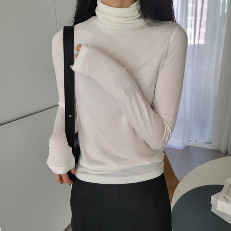 Allu - Korean Women Fashion - #momslook - Wool Turtleneck Tee - 11