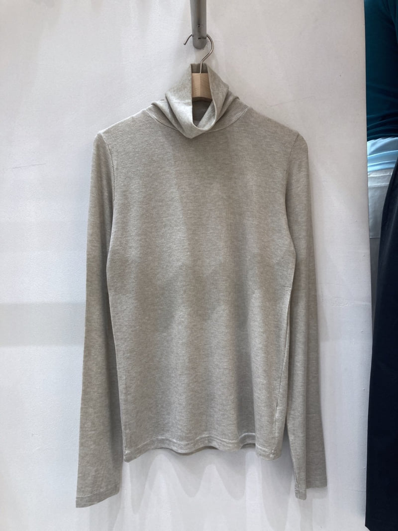 Allu - Korean Women Fashion - #momslook - Wool Rib Turtleneck Tee - 8