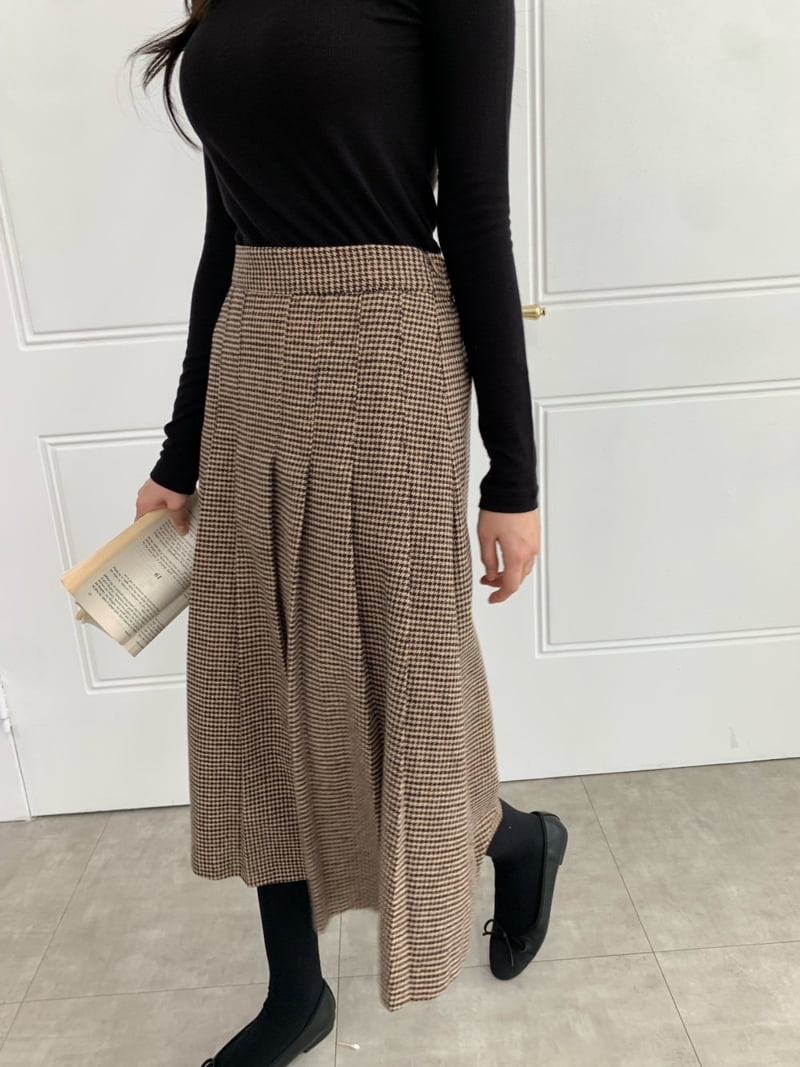 Allu - Korean Women Fashion - #womensfashion - Hound Pleats Skirt - 6