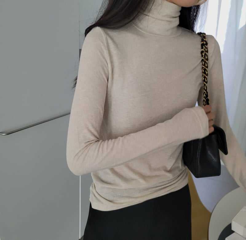 Allu - Korean Women Fashion - #womensfashion - Wool Turtleneck Tee - 12