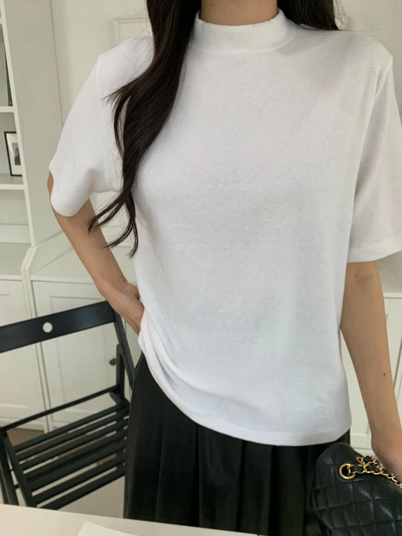 Allu - Korean Women Fashion - #womensfashion - Angora High Neck Tee