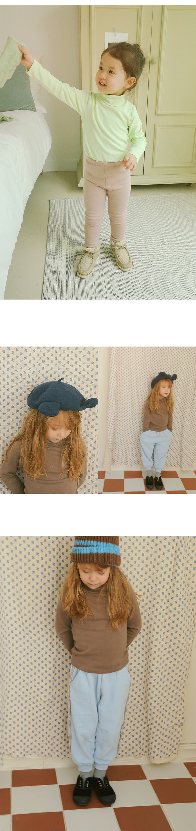 Amber - Korean Children Fashion - #prettylittlegirls - Macaron Turtleneck Tee - 4