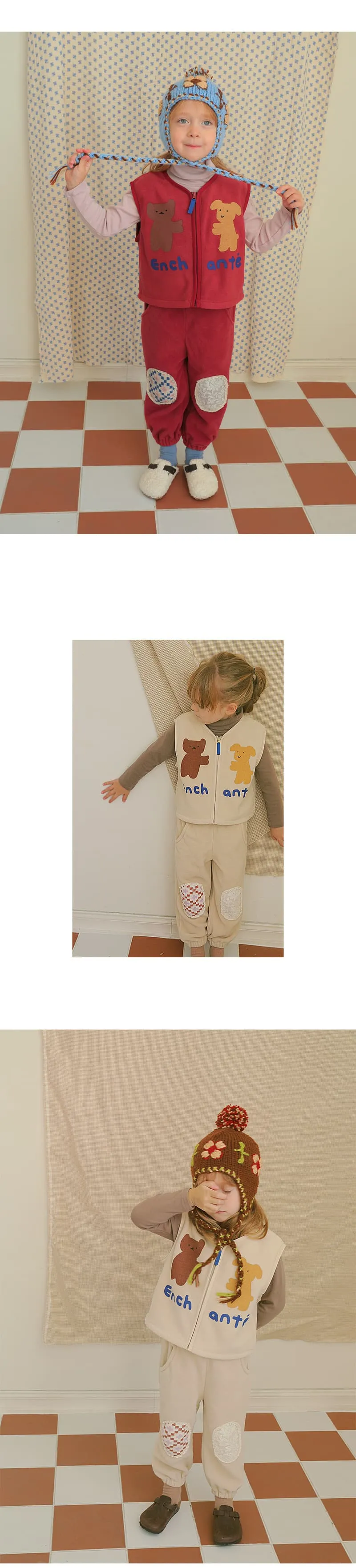 Amber - Korean Children Fashion - #childofig - Cozy Zip-up Vest - 3