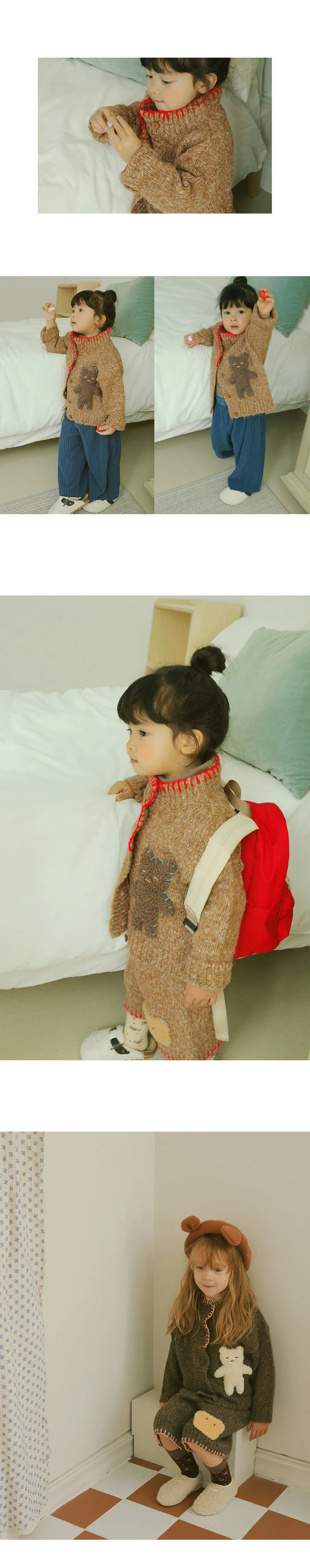 Amber - Korean Children Fashion - #designkidswear - Dudu Knit Cardigan - 3