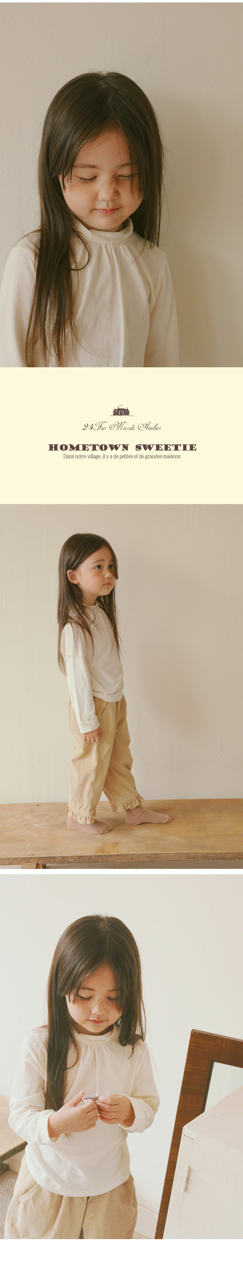 Amber - Korean Children Fashion - #kidsshorts - Tiny Pola Tee - 2