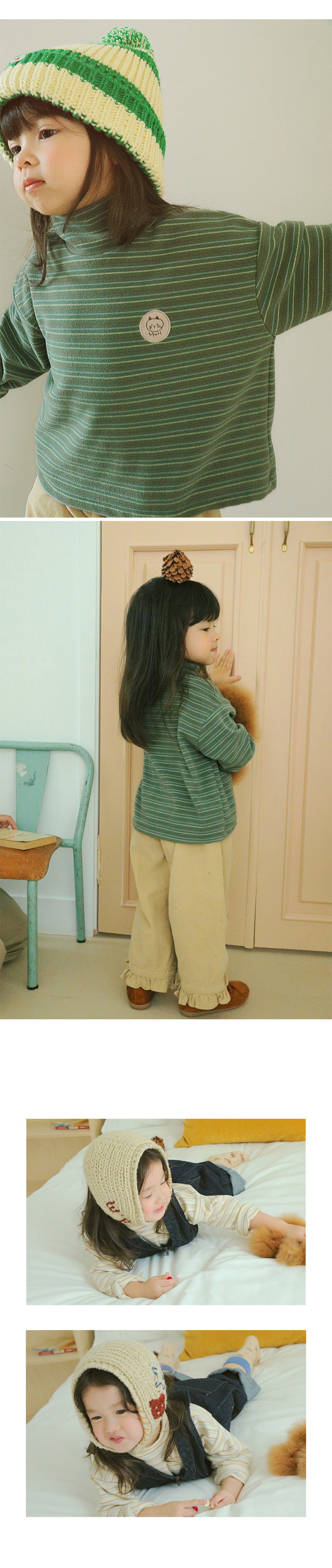 Amber - Korean Children Fashion - #kidzfashiontrend - Joy Turtleneck Tee - 3