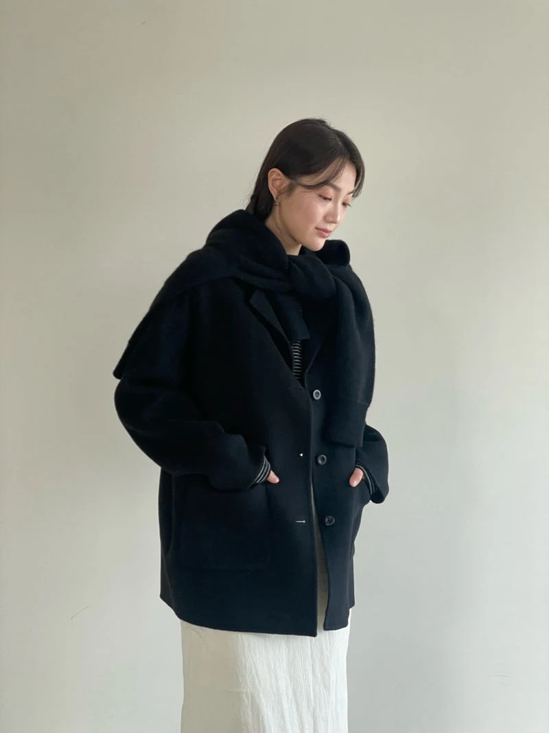 Amygrace - Korean Women Fashion - #momslook - Half Handmade Jacket - 12