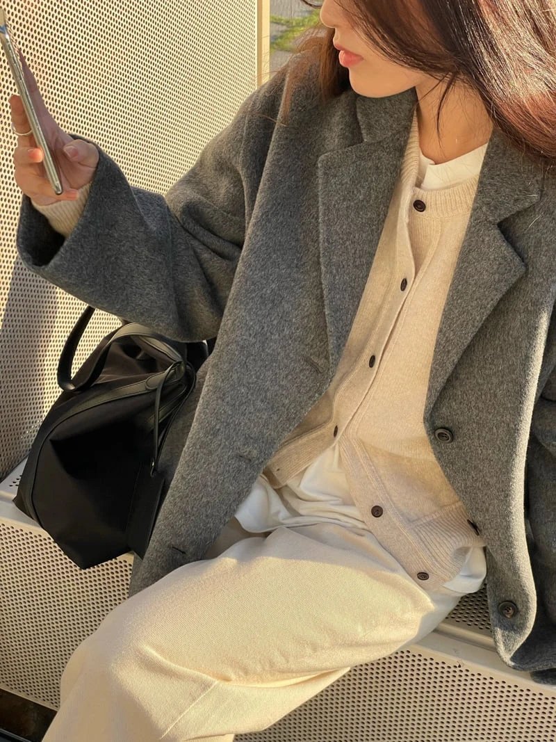 Amygrace - Korean Women Fashion - #womensfashion - Half Handmade Jacket - 11