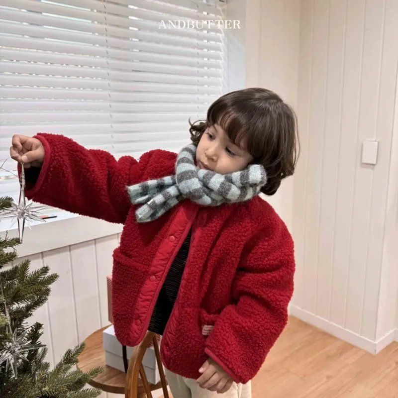 Andbutter - Korean Children Fashion - #childofig - Slim ST Muffler - 2