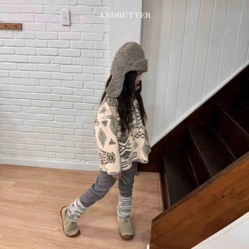 Andbutter - Korean Children Fashion - #stylishchildhood - Nordic Half Zip-up - 4