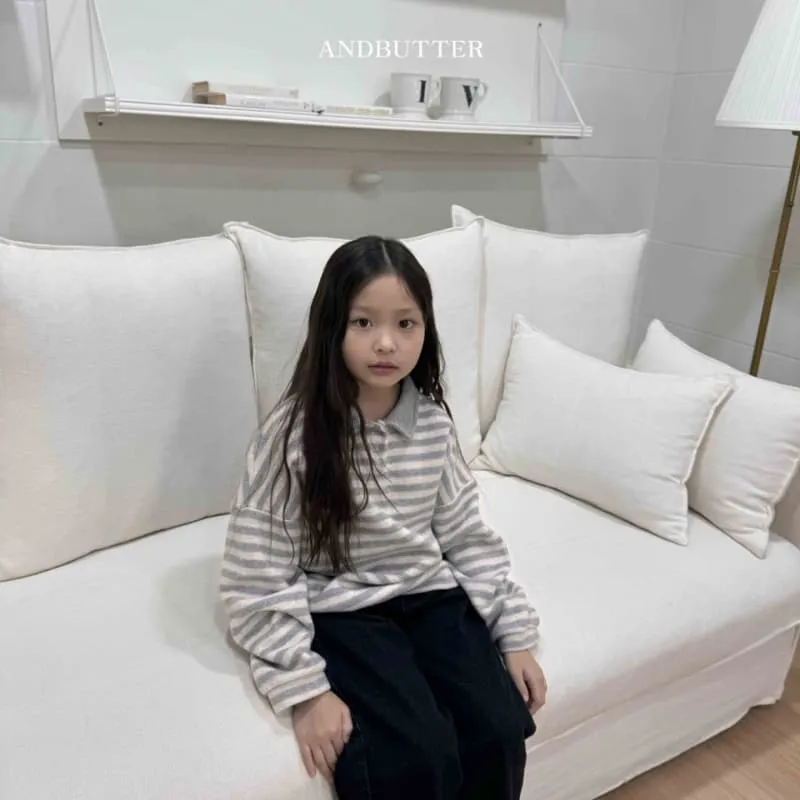 Andbutter - Korean Children Fashion - #discoveringself - Fleece Collar Tee - 7