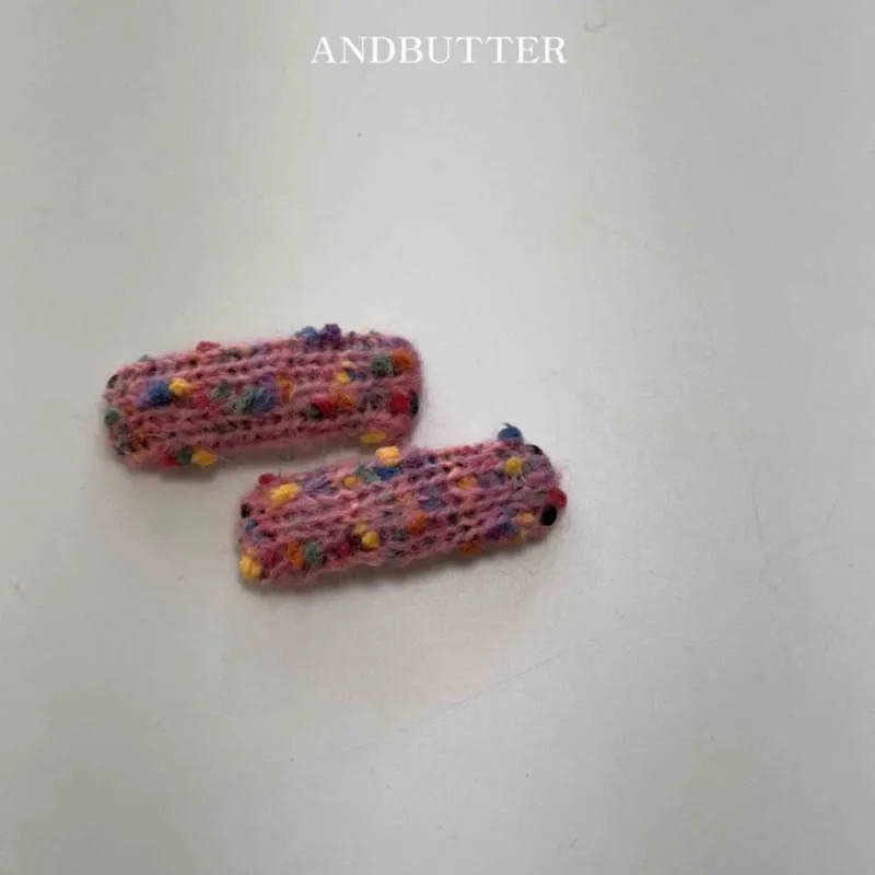 Andbutter - Korean Children Fashion - #discoveringself - Popcorn Knit Hairpin - 8