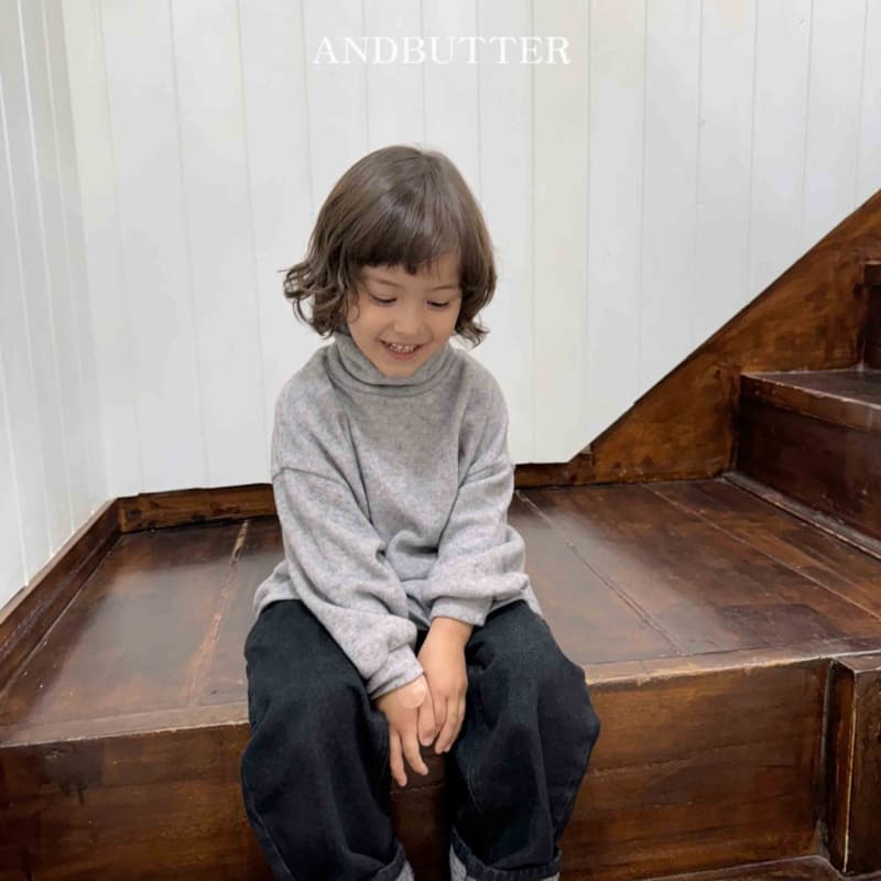 Andbutter - Korean Children Fashion - #discoveringself - Carpender Fluff Denim Pants - 11