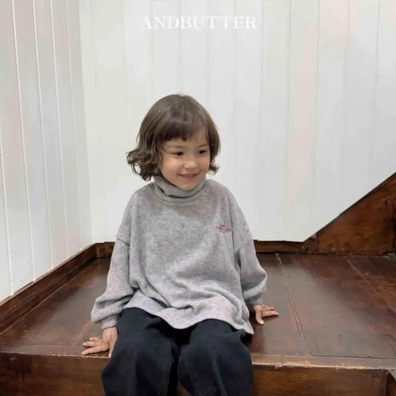 Andbutter - Korean Children Fashion - #discoveringself - Art Rouge Turtleneck - 2