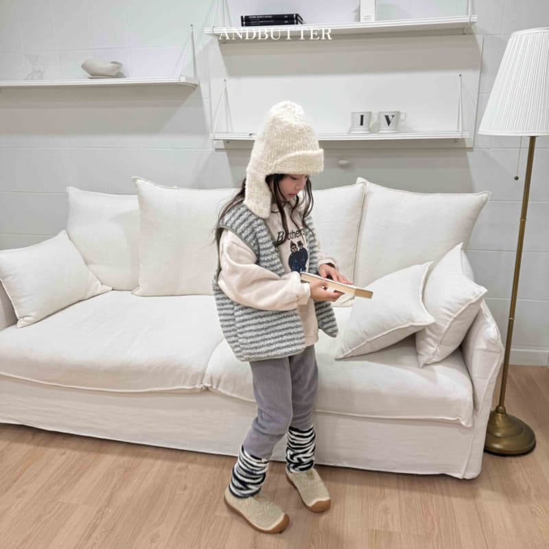 Andbutter - Korean Children Fashion - #discoveringself - Like Ribbed Pants - 4