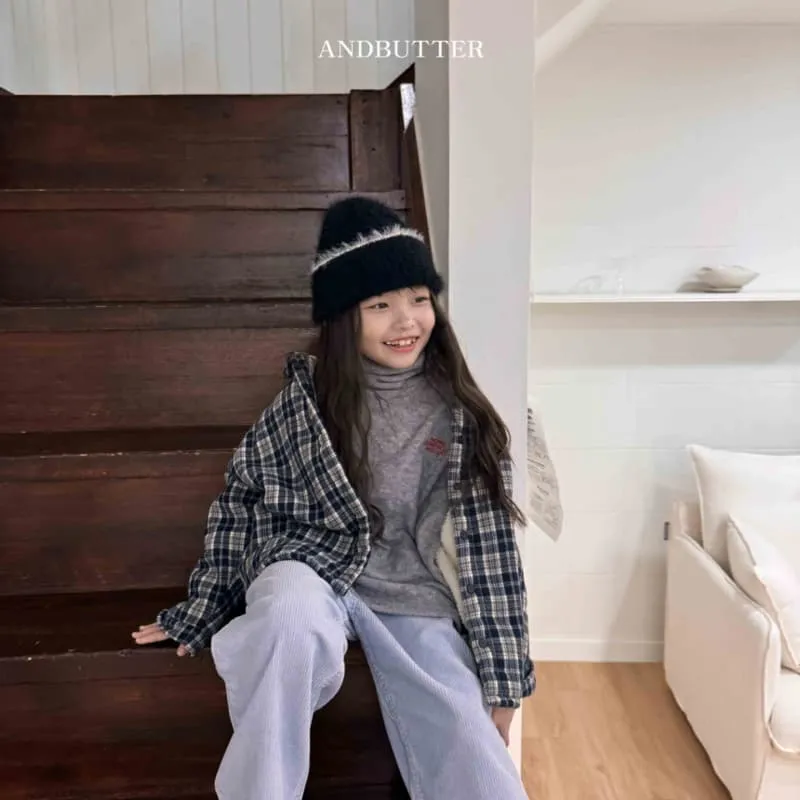 Andbutter - Korean Children Fashion - #kidsshorts - Curly Check Shirt - 3