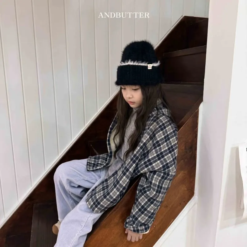 Andbutter - Korean Children Fashion - #kidsshorts - Curly Check Shirt - 4