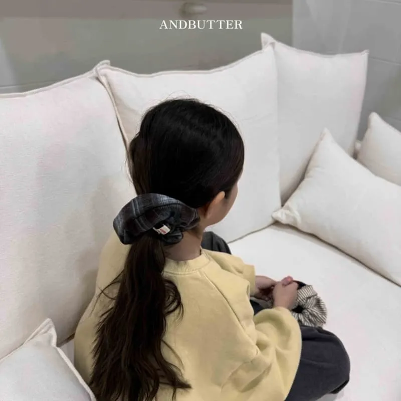 Andbutter - Korean Children Fashion - #littlefashionista - Two-tone Scrunchie - 2