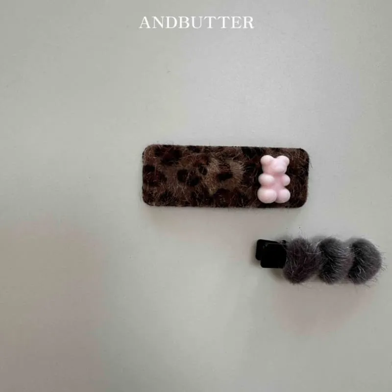 Andbutter - Korean Children Fashion - #littlefashionista - Leopard Heart Pin - 4