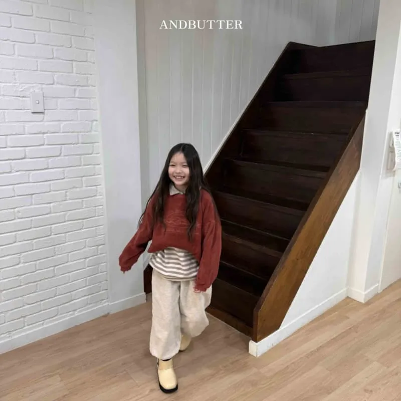 Andbutter - Korean Children Fashion - #magicofchildhood - Winter Terry Sweatshirt - 2