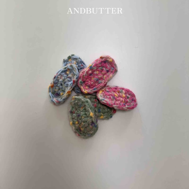 Andbutter - Korean Children Fashion - #magicofchildhood - Mix Knit Hairpin - 5