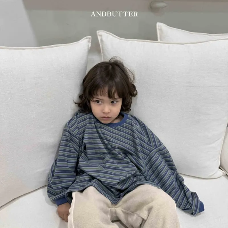 Andbutter - Korean Children Fashion - #magicofchildhood - Soft Striped Tee 