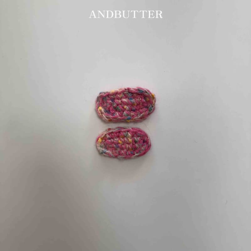 Andbutter - Korean Children Fashion - #minifashionista - Mix Knit Hairpin - 6